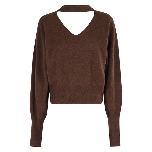 Federica Tosi Cut-Out Sweater With Deep V-Neckline And Unique Back Detail - NWT